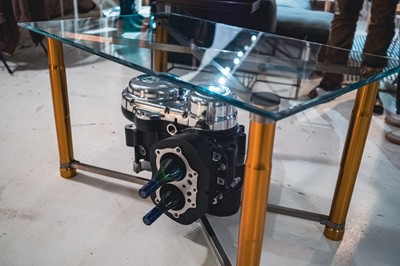 Lot 207 - Norton 961 Engine Coffee Table for the 'Pass the Smile' Charity