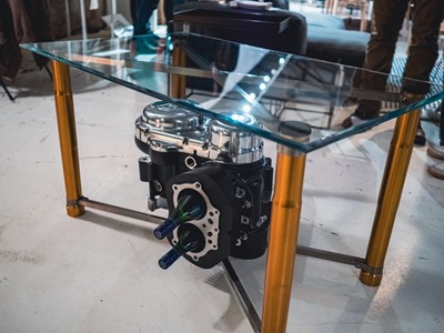 Lot 203 - Norton 961 Engine Coffee Table for the 'Birmingham Women's and Children’s Hospital' Charity