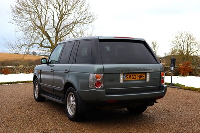 Lot 78 - 2003 Range Rover Vogue TD6