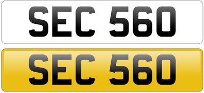 Lot 88 - Registration Number 'SEC 560'