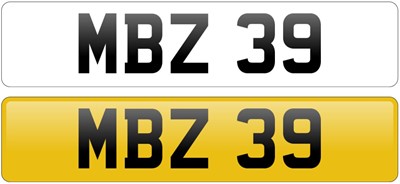 Lot 86 - Registration Number ‘MBZ 39’