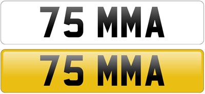 Lot 91 - Registration Number '75 MMA'