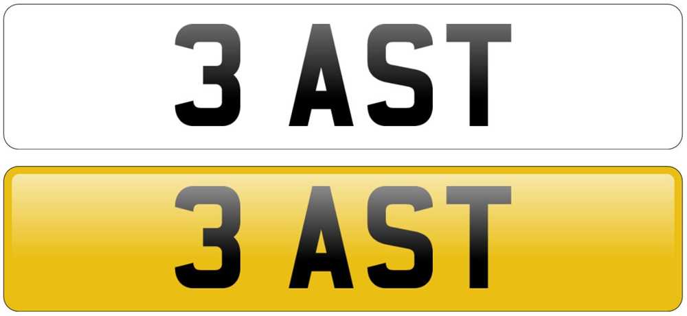 Lot 92 - Registration Number ' 3 AST '