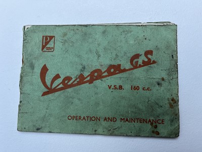 Lot 1962 Vespa GS160 original 'Grimstead Hurricane' SS180 Upgrade