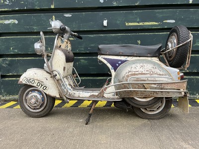 Lot 1962 Vespa GS160 original 'Grimstead Hurricane' SS180 Upgrade