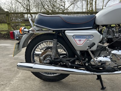 Lot 1977 Triumph T140J Bonneville Silver Jubilee