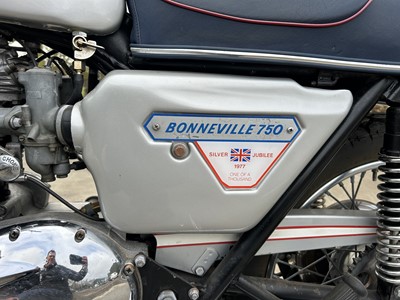 Lot 1977 Triumph T140J Bonneville Silver Jubilee