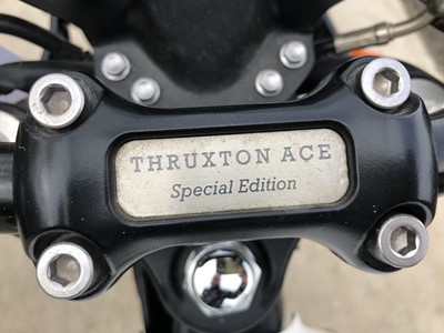 Lot 2015 Triumph Thruxton Ace Cafe Special