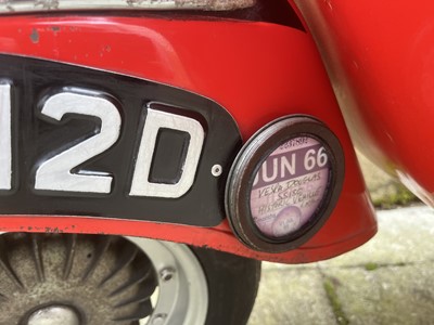 Lot 1966 Vespa SS180 Super Sport