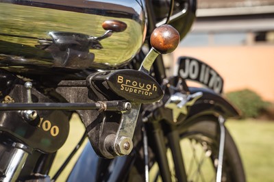 Lot 1930 Brough Superior SS100 Works MCC Edinburgh Trial Entry