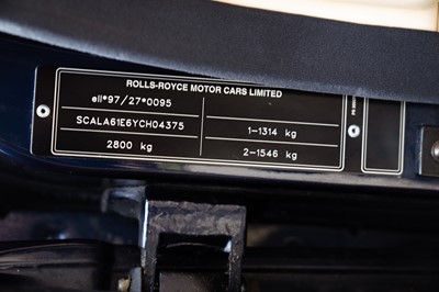 Lot 55 - 2000 Rolls-Royce Silver Seraph