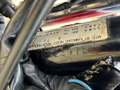 Lot 281 - 1974 Kawasaki Z1A