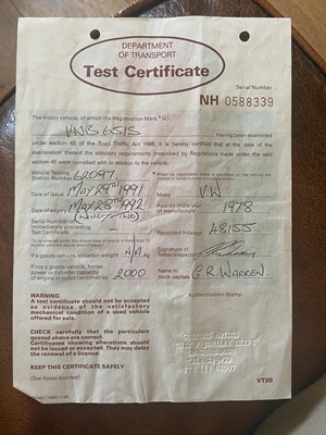 Lot 117 - 1978 Volkswagen T2 Camper