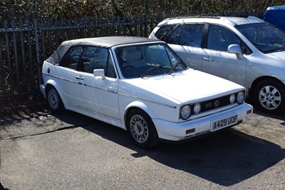 Lot 125 - 1984 Volkswagen Golf GTi Cabriolet