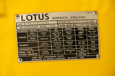 Lot 63 - 1976 Lotus Eclat 'Supercharged'