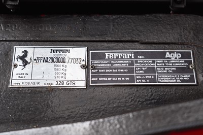 Lot 80 - 1988 Ferrari 328 GTS