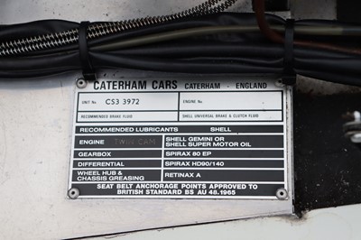 Lot 76 - 1978 Caterham Super Seven Twin-Cam Racer