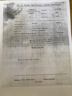 Lot 82 - 1950 Bentley MkVI Saloon