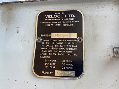 Lot 383 - c.1963 Velocette LE