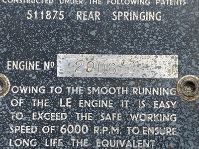 Lot 328 - c.1959 Velocette LE