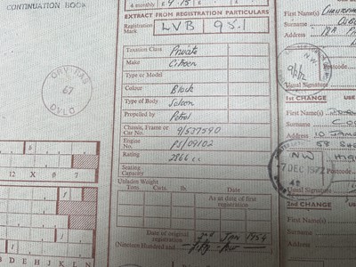 Lot 90 - 1954 Citroën Traction Avant 15 'Big Six'