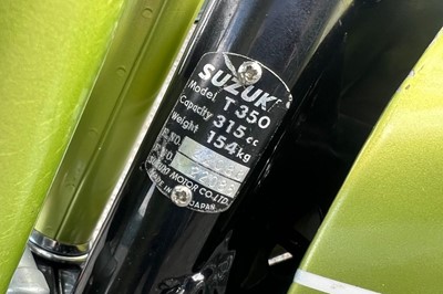 Lot 313 - 1971 Suzuki TT350