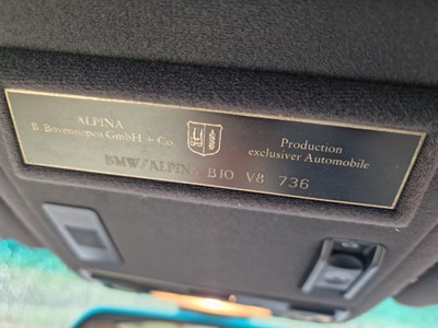 Lot 94 - 2000 BMW Alpina B10 V8