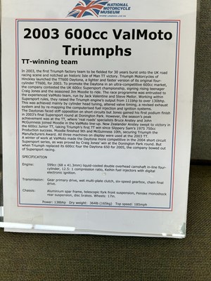 Lot 294 - c.2003 Triumph Valmoto Race Bike No. 60