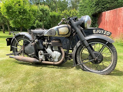 Lot 385 - c.1948 Norton Big Four with Swallow Commando sidecar