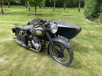 Lot 385 - c.1948 Norton Big Four with Swallow Commando sidecar