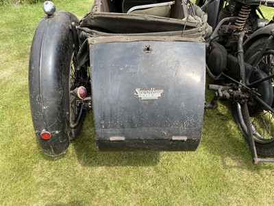 Lot 385 - c.1948 Norton Big Four with Swallow Commando sidecar
