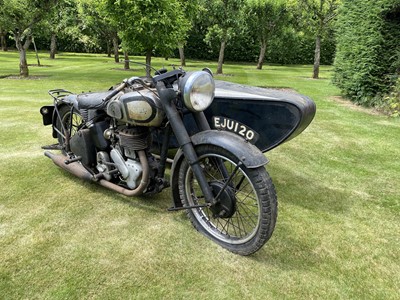 Lot 385 - c.1948 Norton Big Four with Swallow Commando sidecar