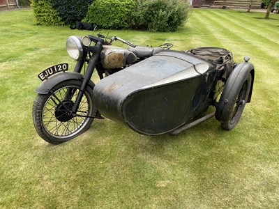 Lot 385 - c.1948 Norton Big Four with Swallow Commando sidecar