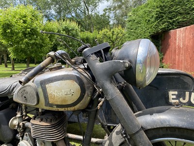 Lot 385 - c.1948 Norton Big Four with Swallow Commando sidecar