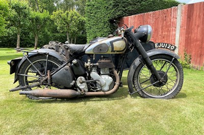 Lot 385 - c.1948 Norton Big Four with Swallow Commando sidecar