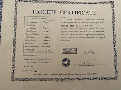 Lot 305 - 1909 P&M 3½HP