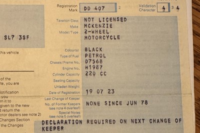 Lot 241 - 1923 McKenzie Roadster