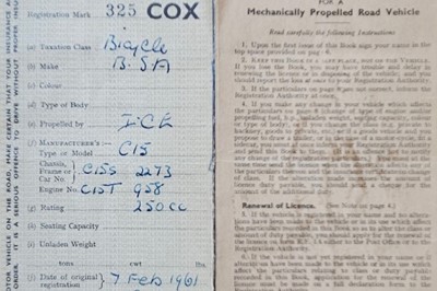 Lot 316 - 1961 BSA C15T