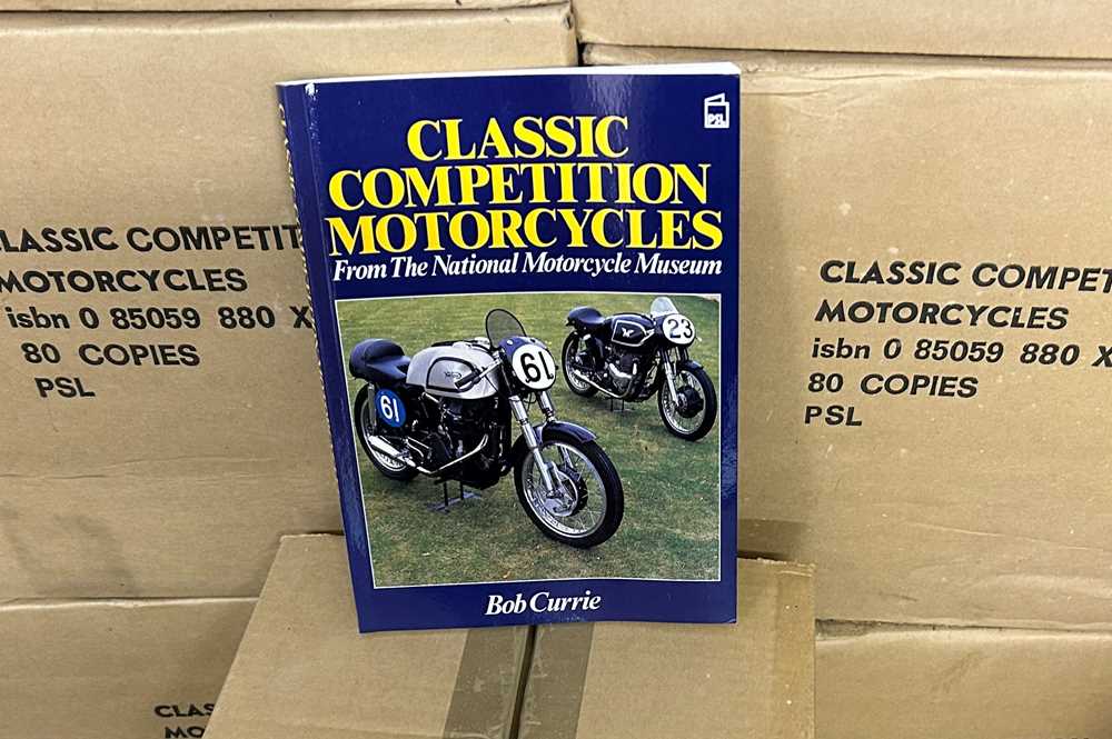 Lot 202 - 50 Boxes of the Book 'Classic Competition Motorcycles' by Bob Currie