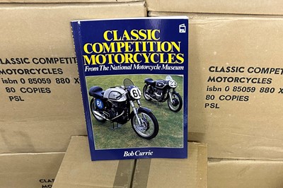 Lot 50 Boxes of the Book - 'Classic Competition Motorcycles' by Bob Currie