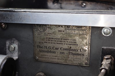Lot 1935 MG NB Magnette Faux Cabriolet