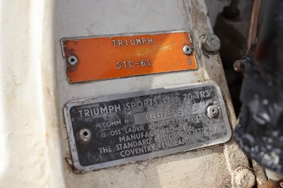 Lot 99 - 1960 Triumph TR3A
