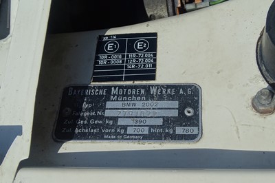 Lot 13 - 1973 BMW 2002 Baur Cabriolet