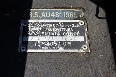 Lot 107 - 1971 Lancia Fulvia 1.3 S