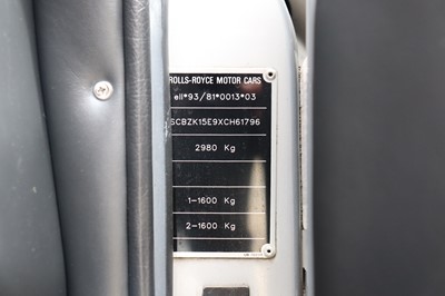 Lot 231 - 1999 Bentley Azure