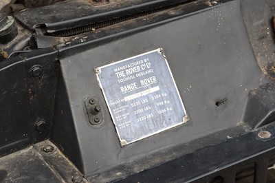 Lot 247 - 1972 Range Rover 'Suffix A'
