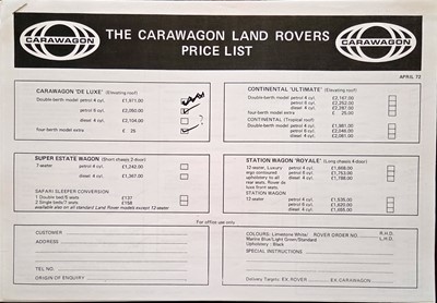 Lot 71 - 1971 Land Rover Series IIA 'Searle Carawagon'