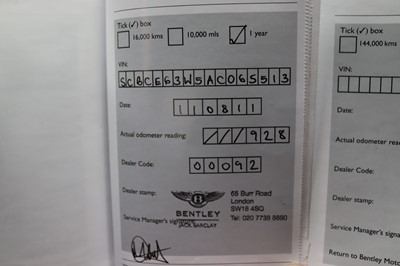 Lot 62 - 2010 Bentley Continental GT Mulliner