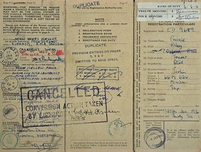 Lot 110 - 1936 Riley Nine Four-Seat Tourer