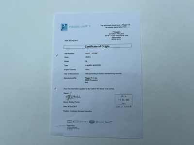 Lot 136 - 1963 Vespa GL150